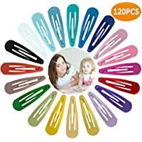 Viccess 120 Piezas horquillas pelo niñahorquillas pelo niña clips pelo niña pinzas de pelo niña metal-20 Colores (120pcs…